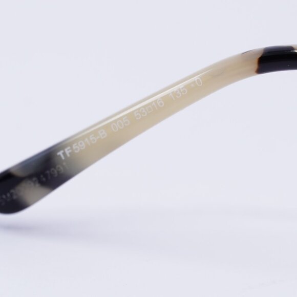 Tom Ford FT5915-B 005 Eyeglasses Black/Havana 53mm Square Frame - Picture 6 of 9